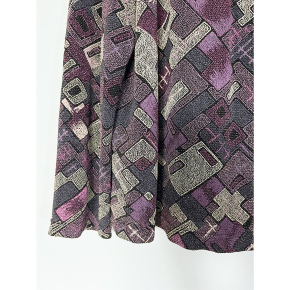 Vintage purple geometric sparkly cardigan - Picture 7 of 9